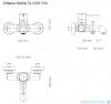 Oltens Molle bateria wannowa chrom 34000100